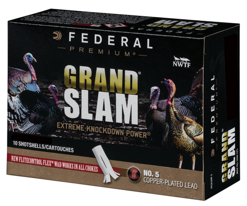 SH101770 Federal Grand Slam Turkey 12 Gauge 2.75" 1-1/2 oz #5 Shot Per 10 Nexgen Outfitters