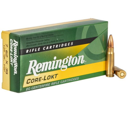 Remington Core-Lokt 7.62x39mm 125 gr PSP Rifle Ammunition 20 rds Nexgen Outfitters