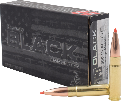 SH22883 Hornady BLACK .300 Blackout 208gr A-Max 20Rnd Rifle Ammunition Nexgen Outfitters