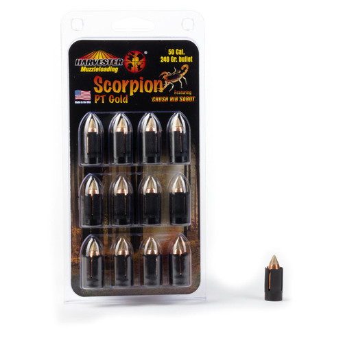 Jron Scorpion PT Gold 50c Cal. Sabot 240gr .451 Diameter Polymer Tip Bullet Nexgen Outfitters Jron Scorpion PT Gold 50c Cal. Sabot 240gr .451 Diameter Polymer Tip Bullet Nexgen Outfitters