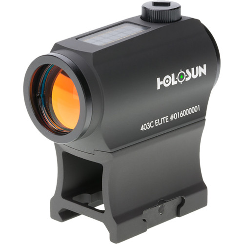 KN1201154 Holosun HE403C-GR Elite 1x2 MOA Dot Night Vision Compatible Picatinny-Style Low and Lower 1/3 Co-Witness Mounts Green Dot Sight Nexgen Outfitters