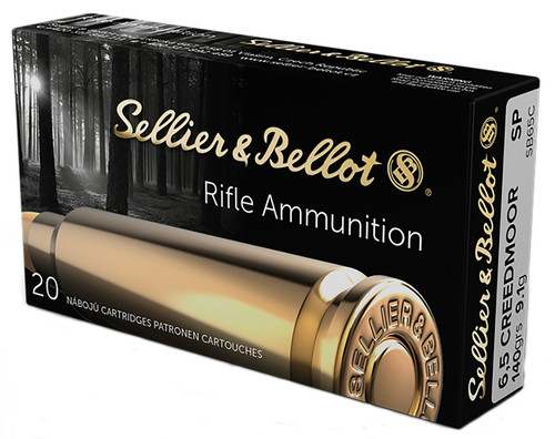 Sellier & Bellot 6.5 Creedmoor 140 Grain Soft Point 20Rnd Rifle Ammo Nexgen Outfitters