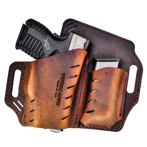 Versacarry Guardian (OWB) RH Holster w/ Mag Pouch Brown - Size 3