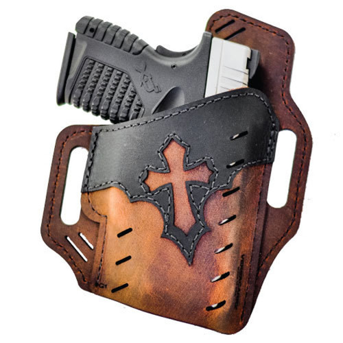 Versacarry Guardian Arc Angel (OWB) RH Holster Brown/Black Patch - Size 1