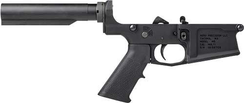 Aero Precision M5 .308 Carbine Complete Lower Receiver with A2 Grip (No Stock) - Black