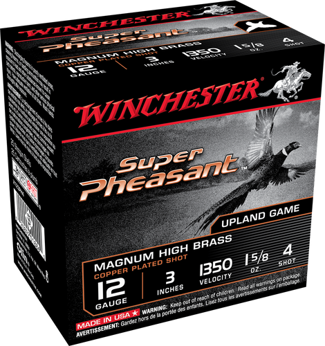 Winchester Super-X Pheasant 12 Gauge 3" 1-5/8 oz #4 Shot 25Rnd Shotgun Ammo