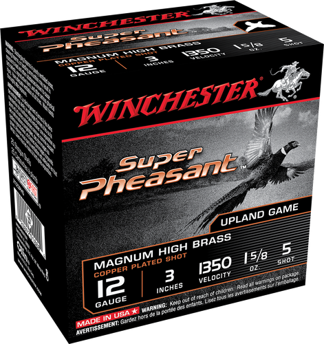Winchester Super-X Pheasant 12 Gauge 3" 1-5/8 oz #5 Shot 25Rnd Shotgun Ammo