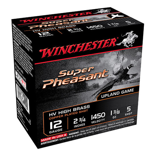 Winchester Super-X Pheasant 12 Gauge 2-3/4" 1-3/8 oz #5 Copper Plated 25Rnd Shotgun Ammo