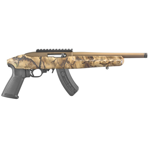 Ruger 22 Charger .22LR 10" 15Rnd Go Wild Camo/Burnt Bronze Semi-Auto Handgun