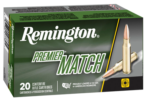 Remington Premier Match .223 Remington 52gr Boat Tail Hollow Point Brass Cased Centerfire Rifle Ammo Nexgen Outfitters
