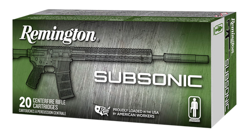 Remington Subsonic 9mm Luger 147 Grain Flat Nose Enclosed Base 50Rnd Handgun Ammo Nexgen Outfitters