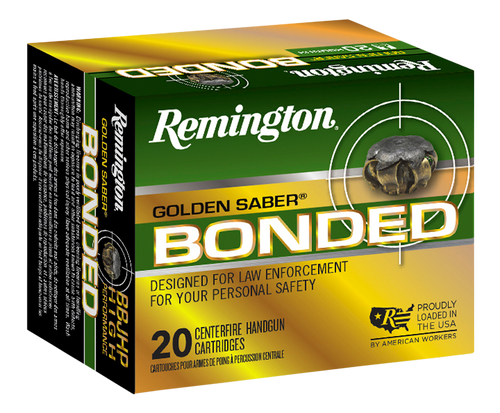 Remington Golden Saber Bonded .40 S&W 165gr. Bonded Brass JHP 20Rbd Handgun Ammo Nexgen Outfitter