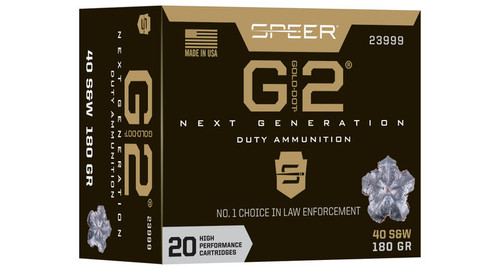 Speer Gold Dot G2 .40 S&W 180gr HP 20Rnd Handgun Ammo Nexgen Outfitters