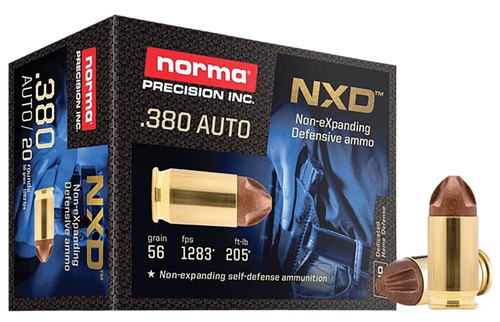 Norma Ammunition Self Defense NXD .380 ACP 56gr NXD 20Rnd Handgun Ammo