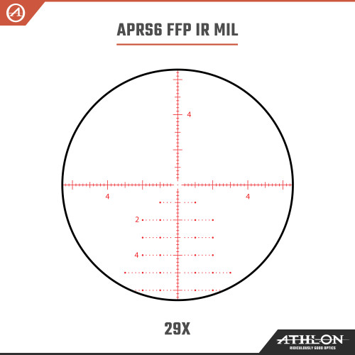 Athlon Cronus BTR GEN2 UHD 4.5-29x56  APRS6 FFP IR MIL Reticle Riflescope