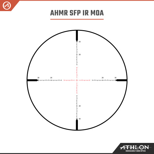 Athlon Midas HMR HD 2.5-15x50 AHMR SFP IR MOA Reticle Riflescope