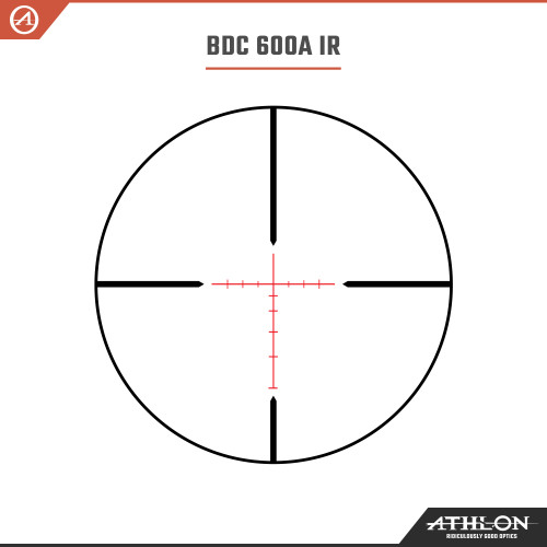 Athlon Midas HMR HD 2.5-15x50 BDC 600A SFP IR Reticle Riflescope