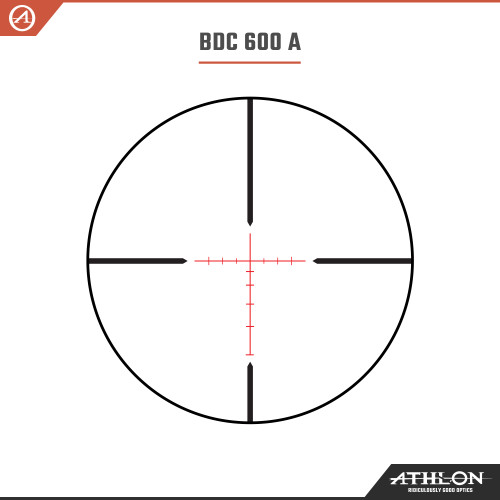 Athlon Argos HMR 2-12x42 BDC 600A SFP IR MOA Reticle Riflescope