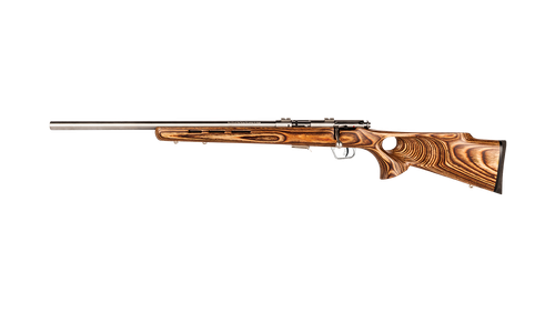 Savage Arms 93R17-BTVLSS LH 17 HMR 5+1 21" SS/Natural Brown Bolt Action Rifle Nexgen Outfitters