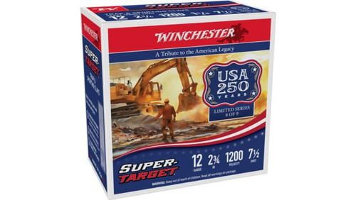 Winchester Super Target Heavy Target 12 Gauge #7.5 2.75" 1 1/8oz 250Rnd Shotgun Ammo