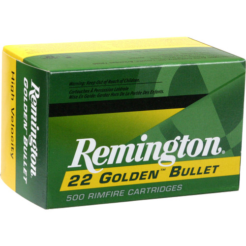 Remington Golden Bullet 22LR 36gr Plated Hollow Point 50Rnd Rimfire Ammo