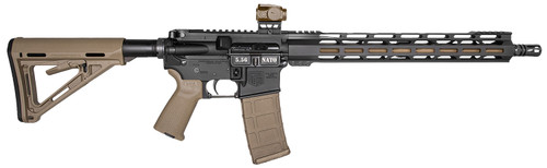 Diamondback DB15 223 Rem/5.56 NATO 30+1 16" Threaded Bbl/Black & Flat Dark Earth Tactical Rifle w/Viridian Venta Sight Nexgen Outfitters