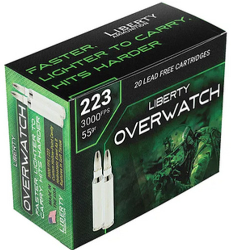 Liberty Ammunition OverWatch .223 Rem 55gr 20Rnd Rifle Ammo
