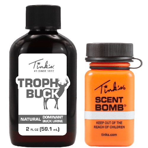 Tink's Trophy Buck Plastic Squeeze Bottle 2 oz w/ Scent Bomb