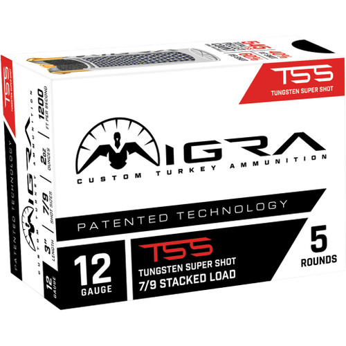 Migra Hybrid Turkey 12 Gauge 3" 5/9 Shot Lead/Tungsten 2oz 5Rnd Shotgun Ammo
