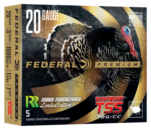 Federal Premium HEAVYWEIGHT TSS Rob Roberts 20 Gauge #7 3" 1-5/8oz 5Rnd Turkey Shotgun Ammo