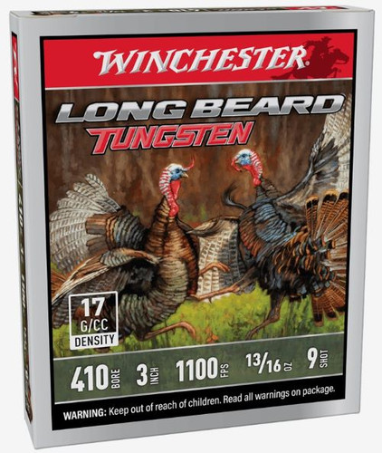 Winchester Long Beard Tungsten 410 #9 3" 13/16oz 5Rnd Turkey Shotgun Ammo