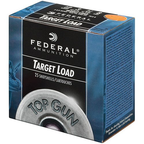 Federal Top Gun 20 Gauge 2-3/4" 7/8 oz #8 Shot 25Rnd Shotgun Ammo