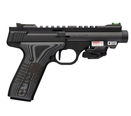 Browning Buck Mark Black Label 250 SR .22 LR 10+1 4.40" Black w/Inscribed Waving Flag Semi-Auto Pistol