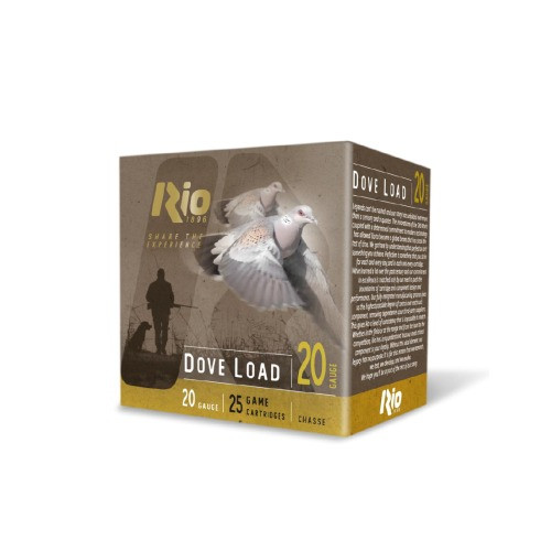 Rio Dove Load 20 Gauge 2.75" 8 Shot 25Rnd Shotgun Ammo