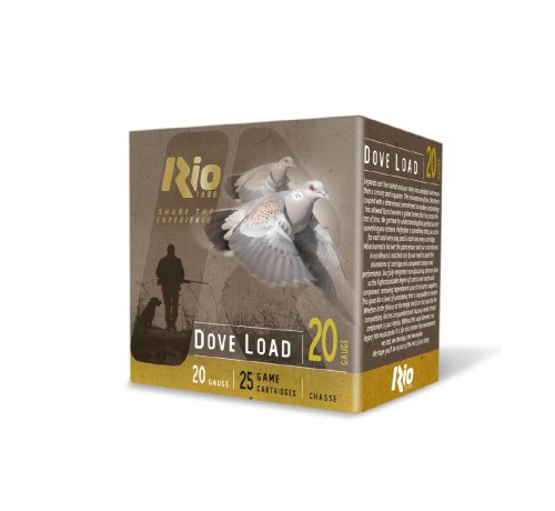 Rio Dove Load 20 Gauge 2.75" 7.5 Shot 25Rnd Shotgun Ammo