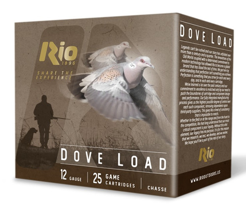 Rio Dove Loads 12 Gauge 2.75" 1 1/8oz 8Shot 25Rnd Shotgun Ammo