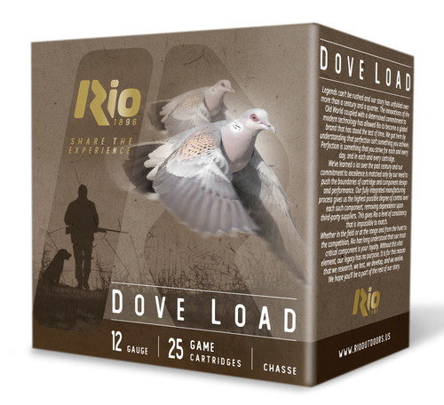 Rio Ammunition High Velocity Dove Loads 12 Gauge 2.75" 1 1/8oz 8Shot 25Rnd Shotgun Ammo