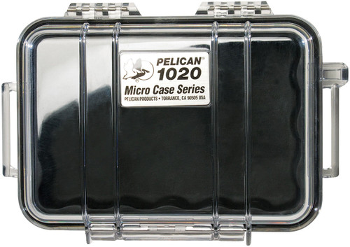 LM330463 Pelican Micro Case 1020 Black/Clear Nexgen Outfitters