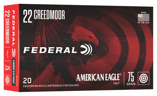Federal American Eagle 22 Creedmoor 75gr Full Metal Jacket 20Rnd Rifle Ammo