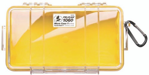 LM330481 Pelican Micro Case 1060 Yellow/Clear Nexgen Outfitters