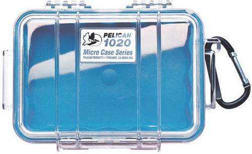 LM330495 Pelican Micro Case 1020 Blue/Clear Nexgen Outfitters