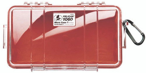 LM330811 Pelican Micro Case 1060 Red/Clear Nexgen Outfitters