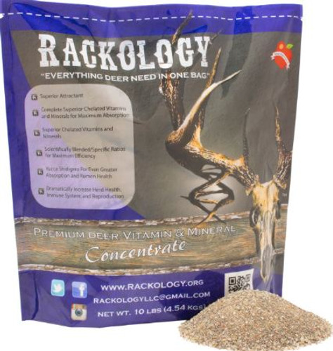 DSR00429 Rackology's Premium Deer Vitamin/Mineral Concentrate 10lb Bag Nexgen Outfitters