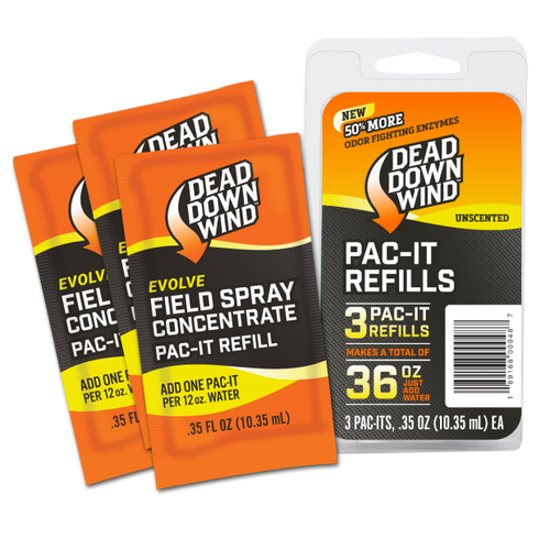 Dead Down Wind 3D+ Pac-It Field Spray Refills 3 pk. Nexgen Outfitters