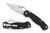 SH92273 Spyderco C81GP2 Para-Military2 Folder 3.4" CPMS30V Flat Ground Plain G10 Black Nexgen Outfitters