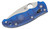 Spyderco Manix 2 Knife Translucent Blue Nexgen Outfitters