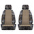 Ruff Tuff Exotic Animal Skin Look Insert With Camo Trim Seat Covers