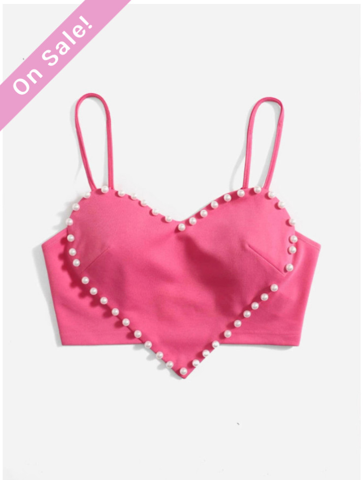 トップス ANDMARY Heart point tops pink andmary Heart point tops pink｜Yahoo!フリマ（旧PayPayフリマ）