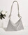Rhinestone Detail Glitter Square Bag