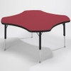 Tuf Top Height Adjustable Clover Table Red